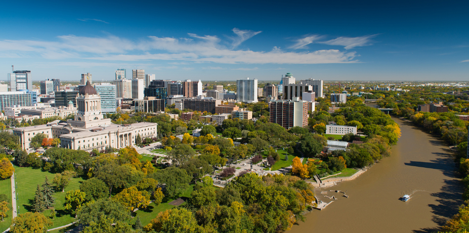 View of downtown Winnipeg