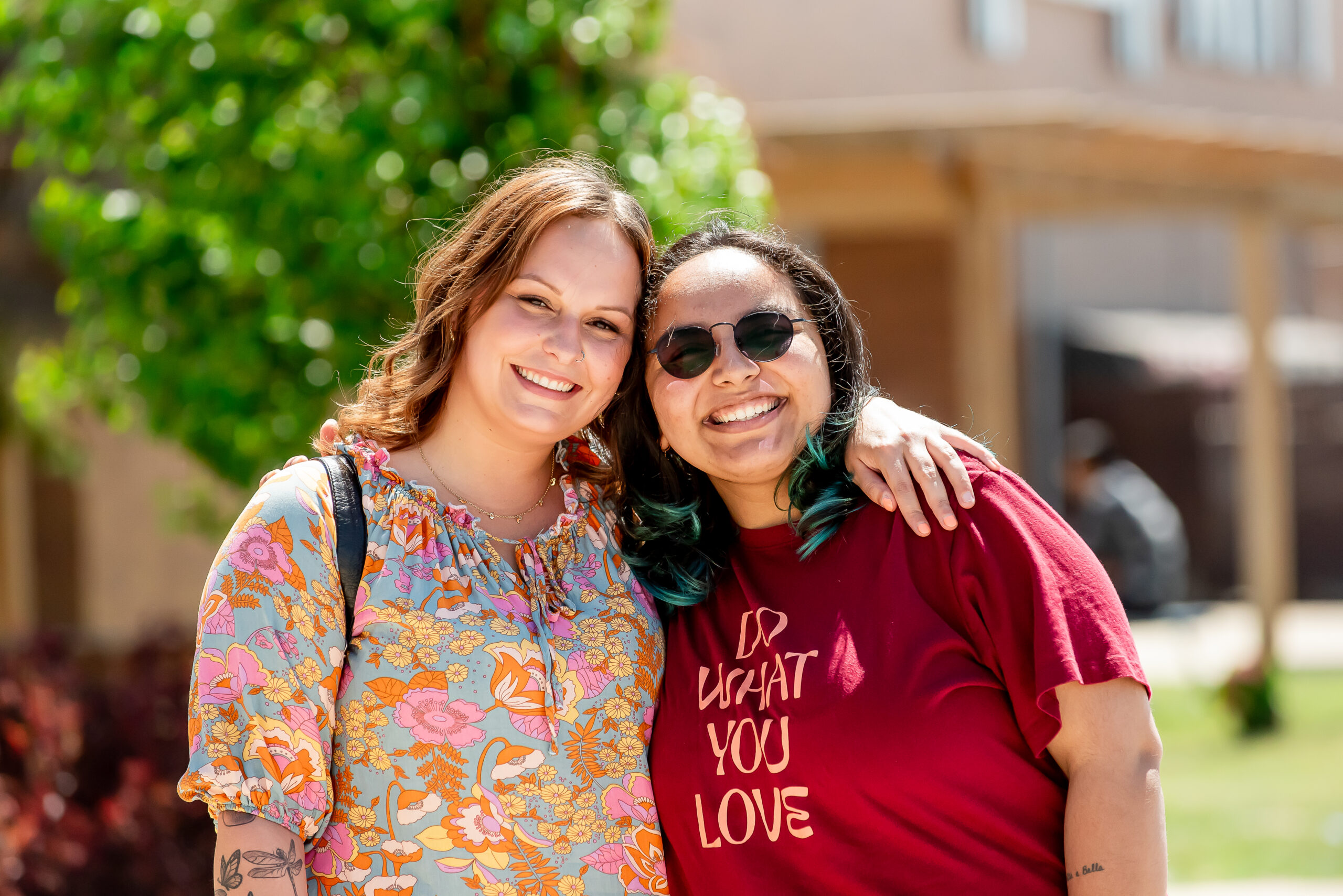 Two smiling students