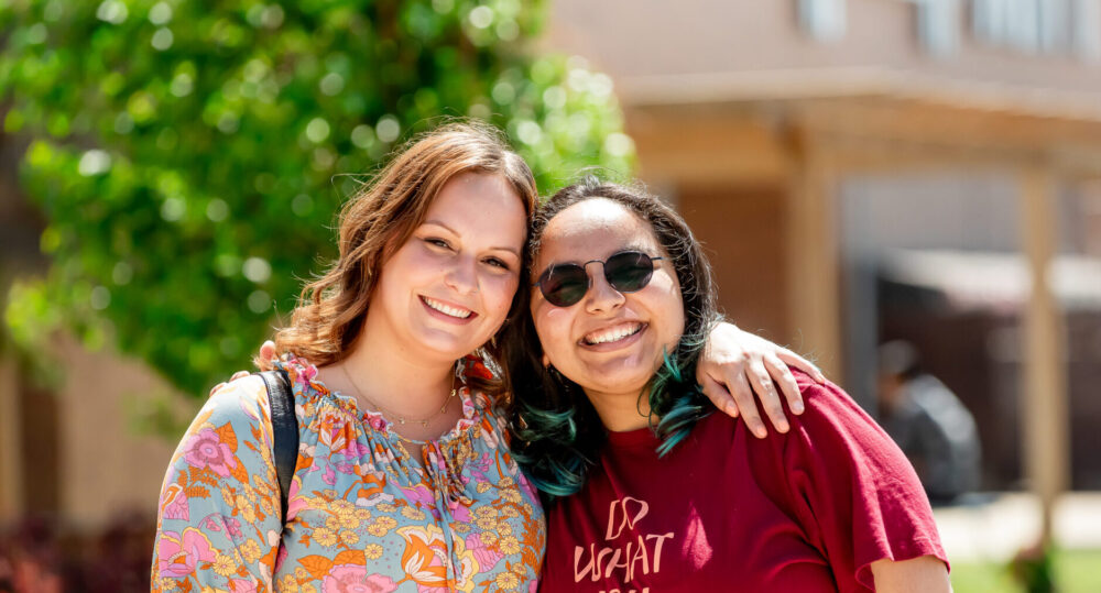 students smiling